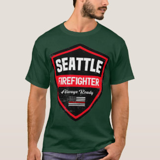 Seattle Fire  Rescue Firefighter First Responder T-Shirt
