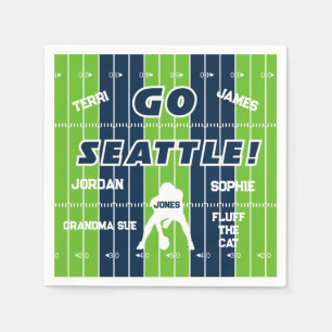 Seattle Football Family Paper Napkin