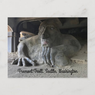 Seattle Fremont Troll #1 Postcard