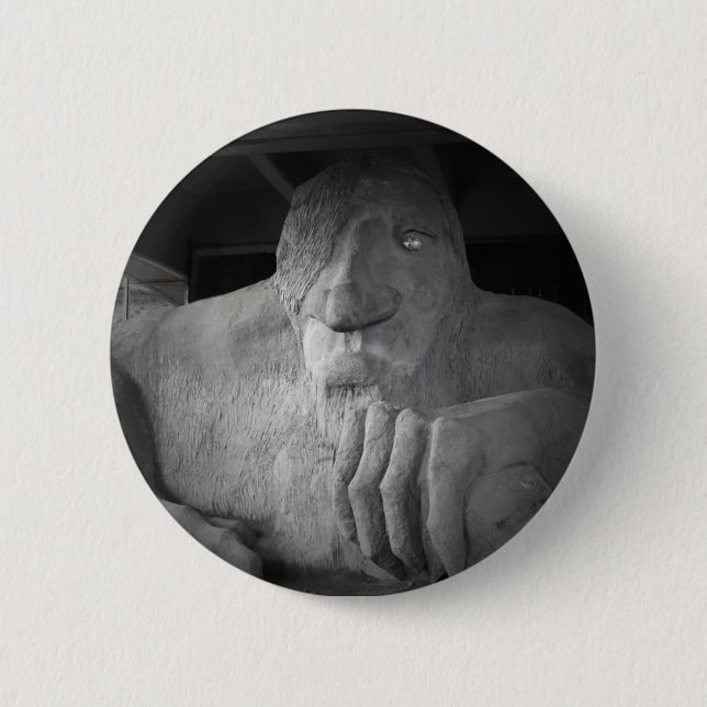 Seattle Fremont Troll Button (Front)