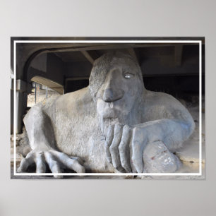 Seattle Fremont Troll Poster (various sizes)