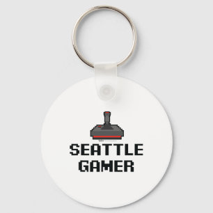 Seattle Gamer 8-bit City Key Ring