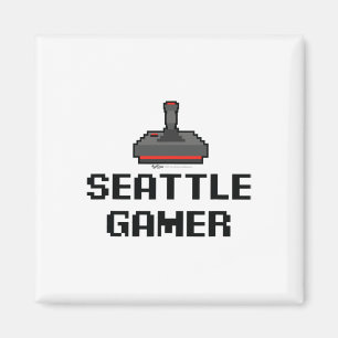 Seattle Gamer 8-bit City Magnet