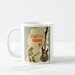 Seattle Grunge Music 1991 Coffee Mug
