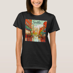Seattle in The Rain T-Shirt