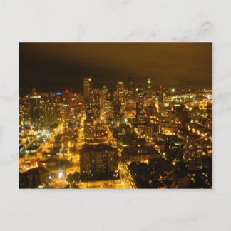 Seattle lights postcard