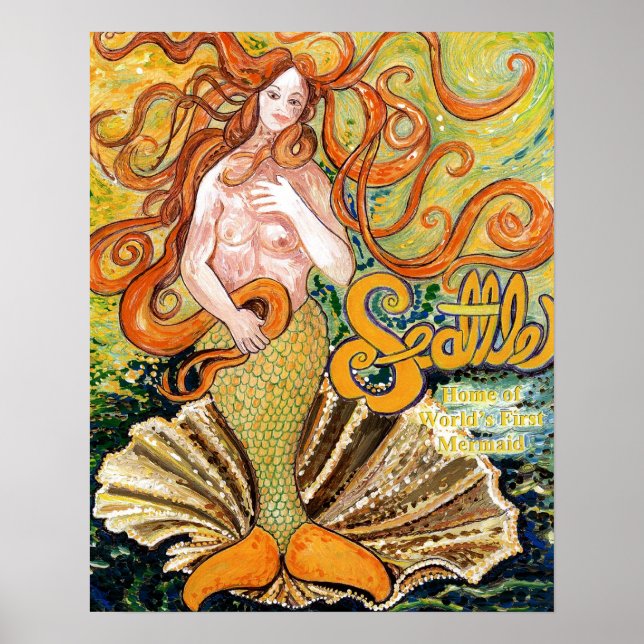 Seattle Mermaid Poster (Front)