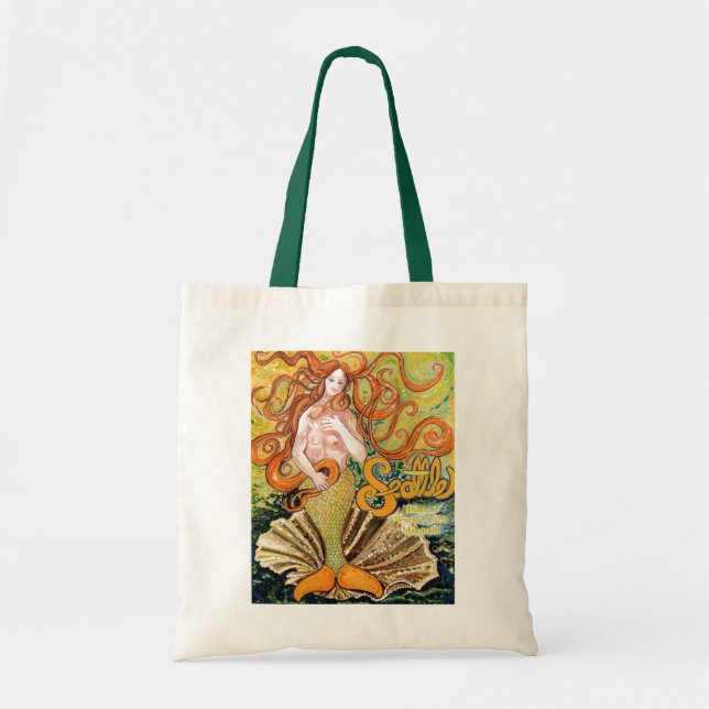 Seattle Mermaid Tote Bag (Front)