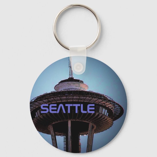 Seattle (Needle) Keychain - Customised (Front)