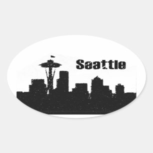 Seattle Oval Sticker