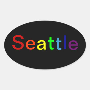 Seattle Oval Sticker