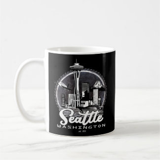 Seattle Pacific Northwest Emerald City Space-Needl Coffee Mug