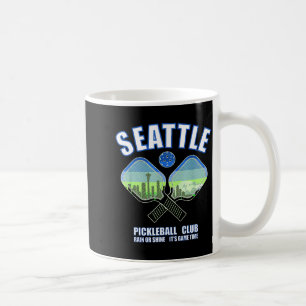 Seattle pickleball player pacific northwest coffee mug