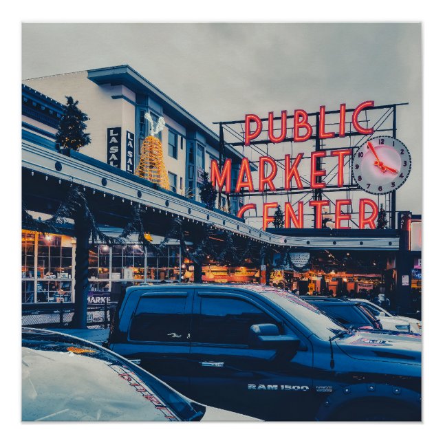 Seattle Pike Market  Poster (Front)