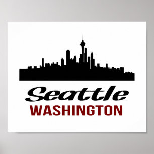 Seattle Poster (standard picture frame size)
