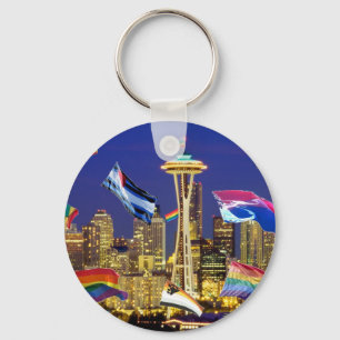 Seattle Pride Key Ring