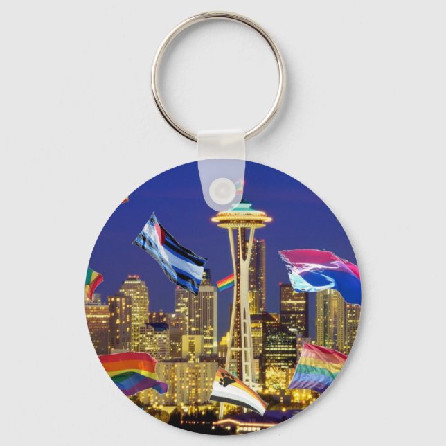 Seattle Pride Key Ring (Front)
