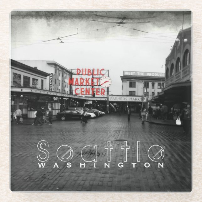 Seattle Public Market Centre Coaster (Front)
