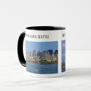 Seattle, Puget Sound, Mt. Rainier, Port of Seattle Mug