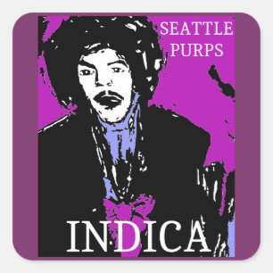 SEATTLE PURPS INDICA SQUARE STICKER