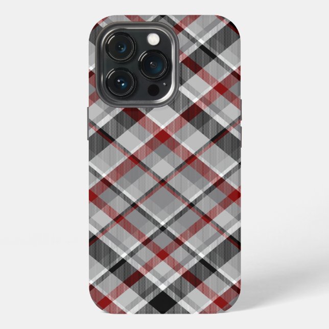 Seattle Rain Plaid iPhone Case (Back)