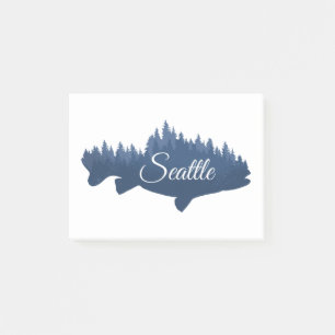 Seattle Salmon Forest Post-it Notes