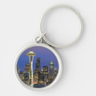 Seattle seen from Kerry Park in Queen Anne Key Ring
