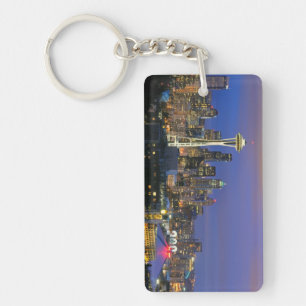 Seattle seen from Kerry Park in Queen Anne Key Ring