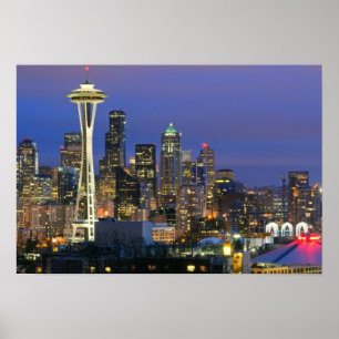 Seattle seen from Kerry Park in Queen Anne Poster