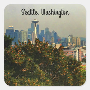 Seattle Skyline #1 Stickers