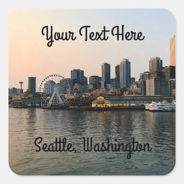 Seattle Skyline #5 Stickers (Front)