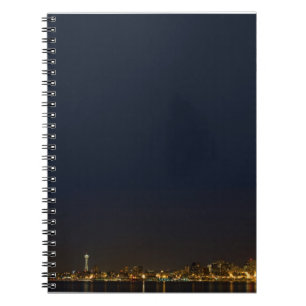 Seattle Skyline at Night Notebook