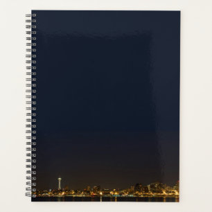 Seattle Skyline at Night Planner