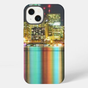Seattle skyline at night with reflection iPhone 13 case