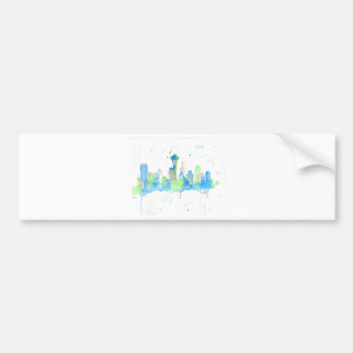 Seattle Skyline Bumper Sticker