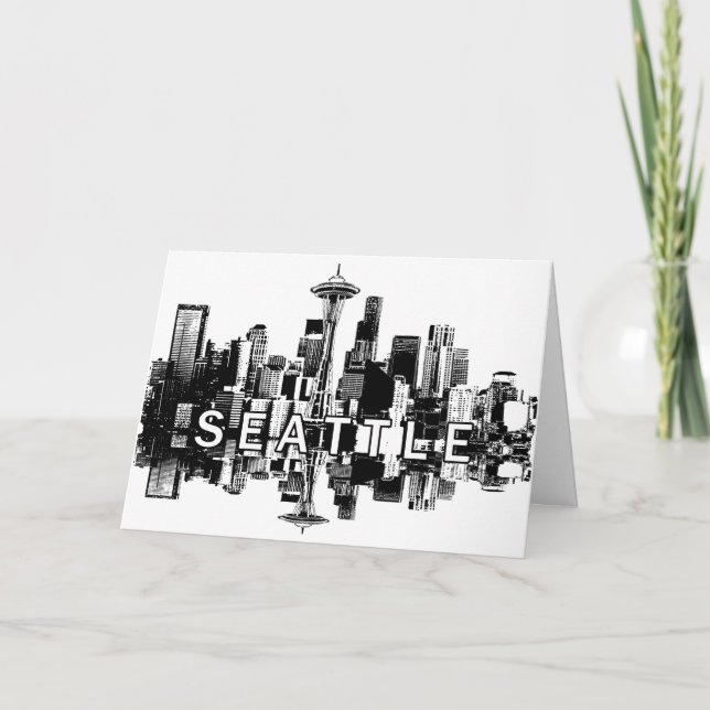 Seattle skyline card (Front)