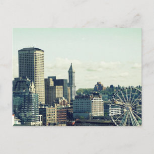 Seattle Skyline Invitation Postcard