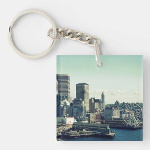 Seattle Skyline Key Ring