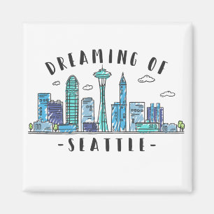 Seattle Skyline Magnet