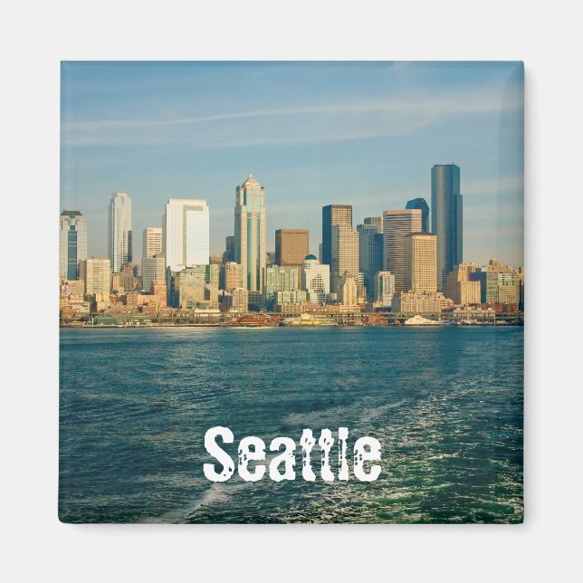 Seattle Skyline Magnet (Front)