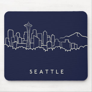 Seattle Skyline Mouse Pad