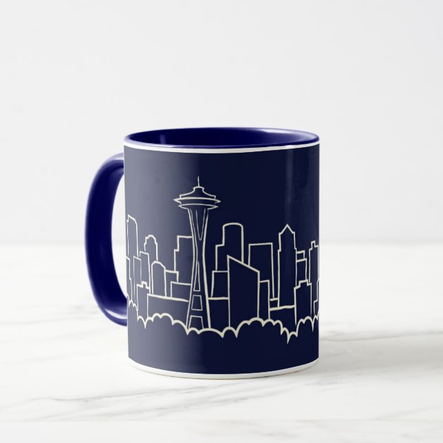 Seattle Skyline Mug (Front Left)