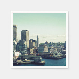Seattle Skyline Napkin
