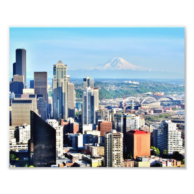 Seattle Skyline Photo Print (Front)