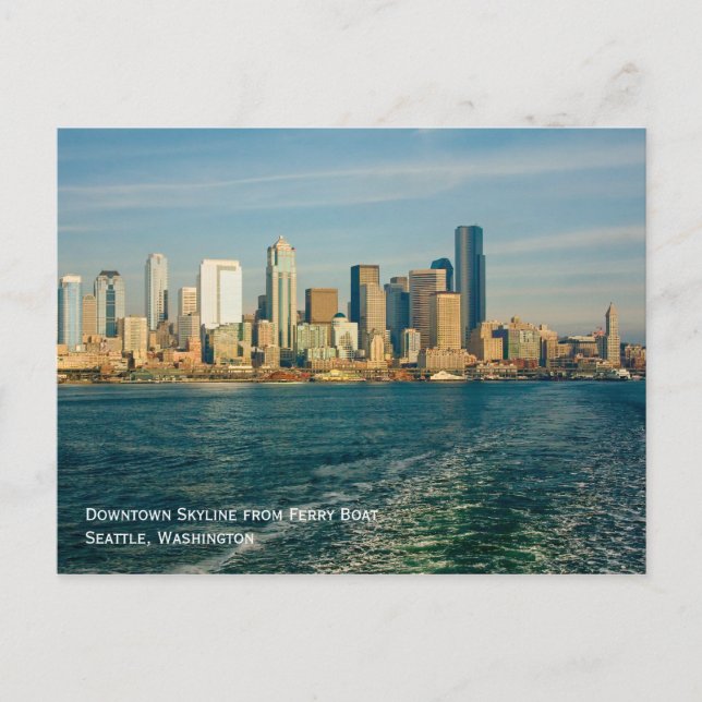 Seattle Skyline Postcard (Front)