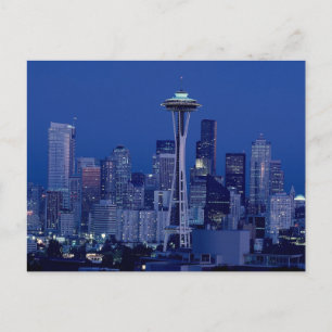 Seattle skyline postcard