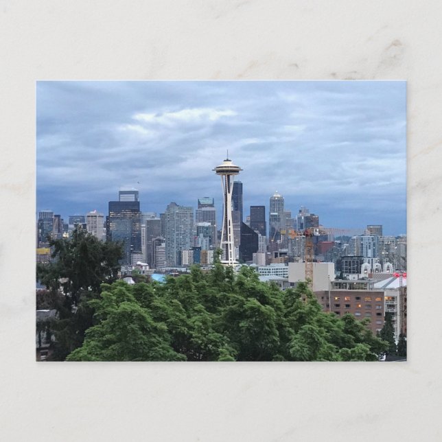 Seattle Skyline Postcard (Front)