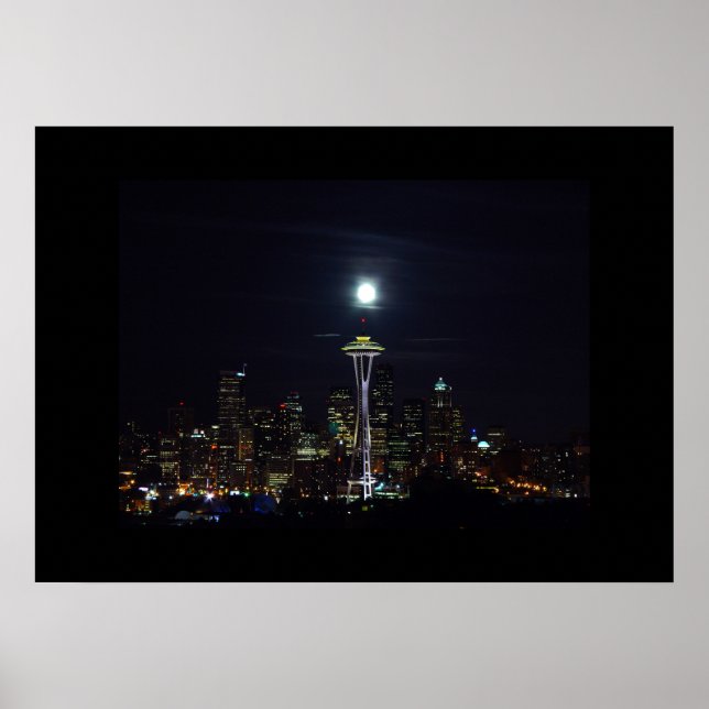 Seattle Skyline Poster (Front)