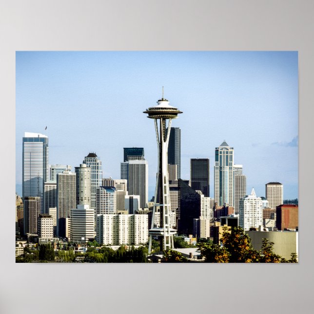 Seattle Skyline  Poster (Front)