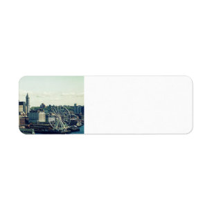 Seattle Skyline Return Address Label